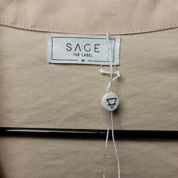 Lulus Sage the Label Gwyneth Tan Tie-Back Trench Coat | Size M | Style # 17323 - Picture 9 of 12